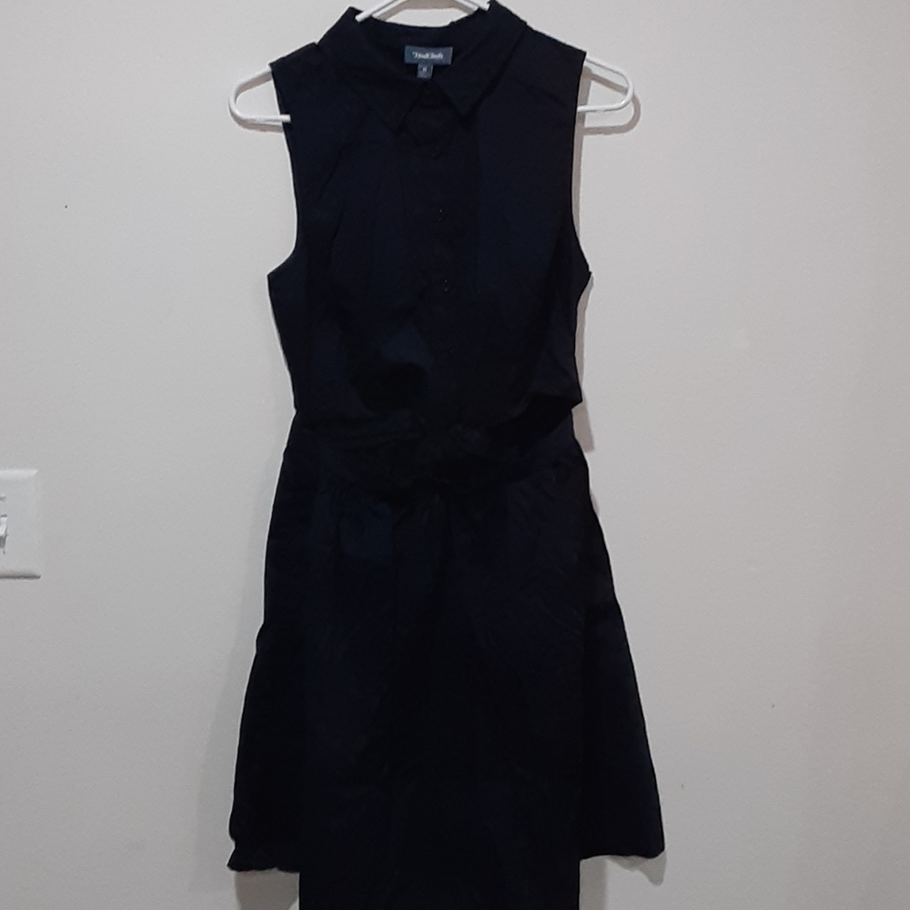 Where my picnic people a-line dress in navy